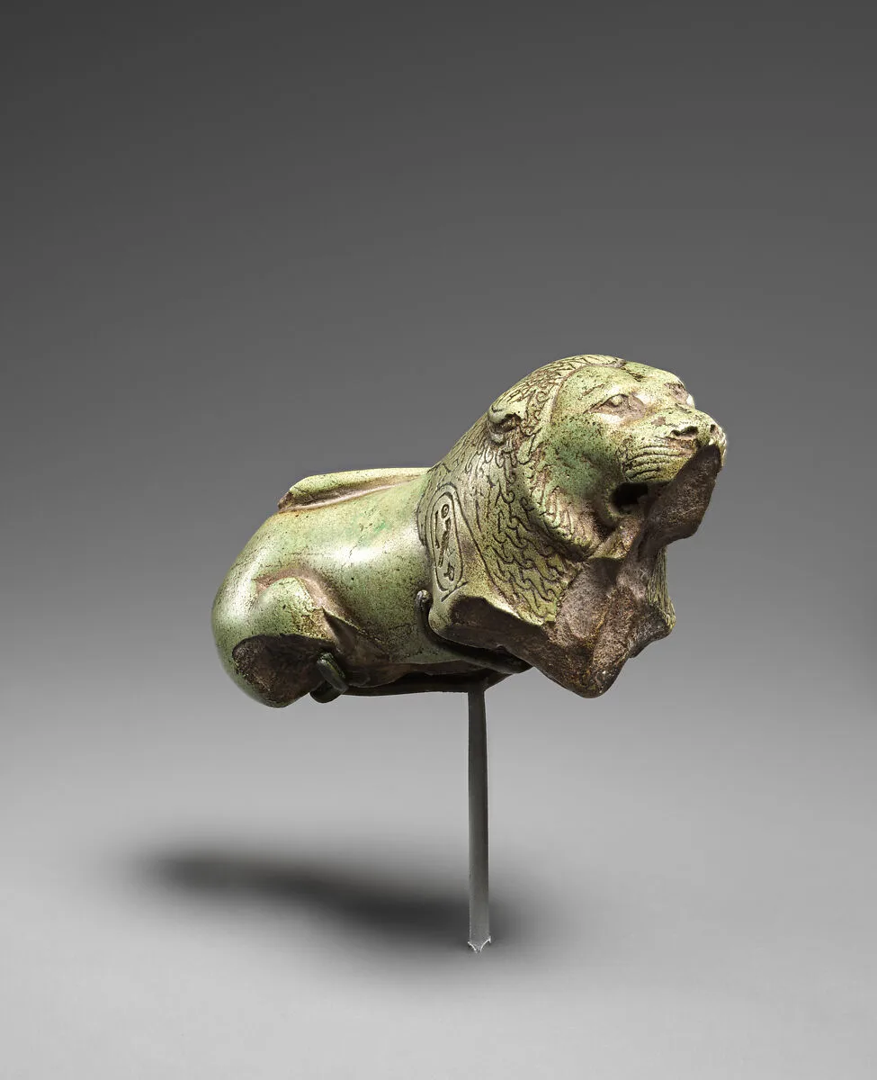 Lion with the names of Pharaoh Necho II — Unknown