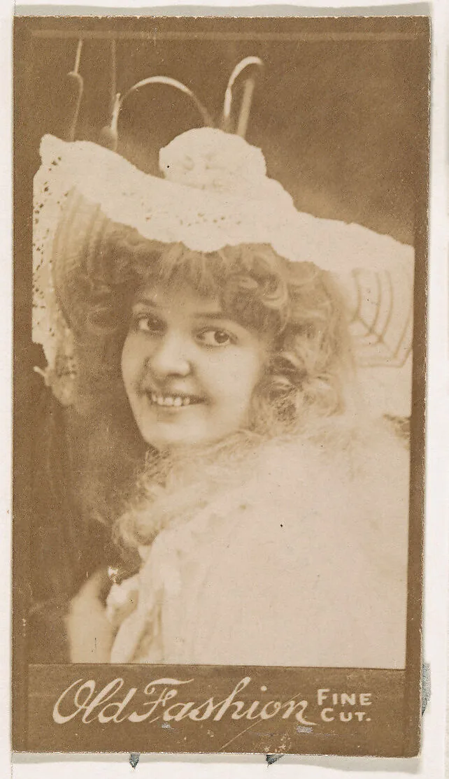 Actress wearing wide-brimmed hat, from the Actresses series (N664) promoting Old Fashion Fine Cut Tobacco — Unknown