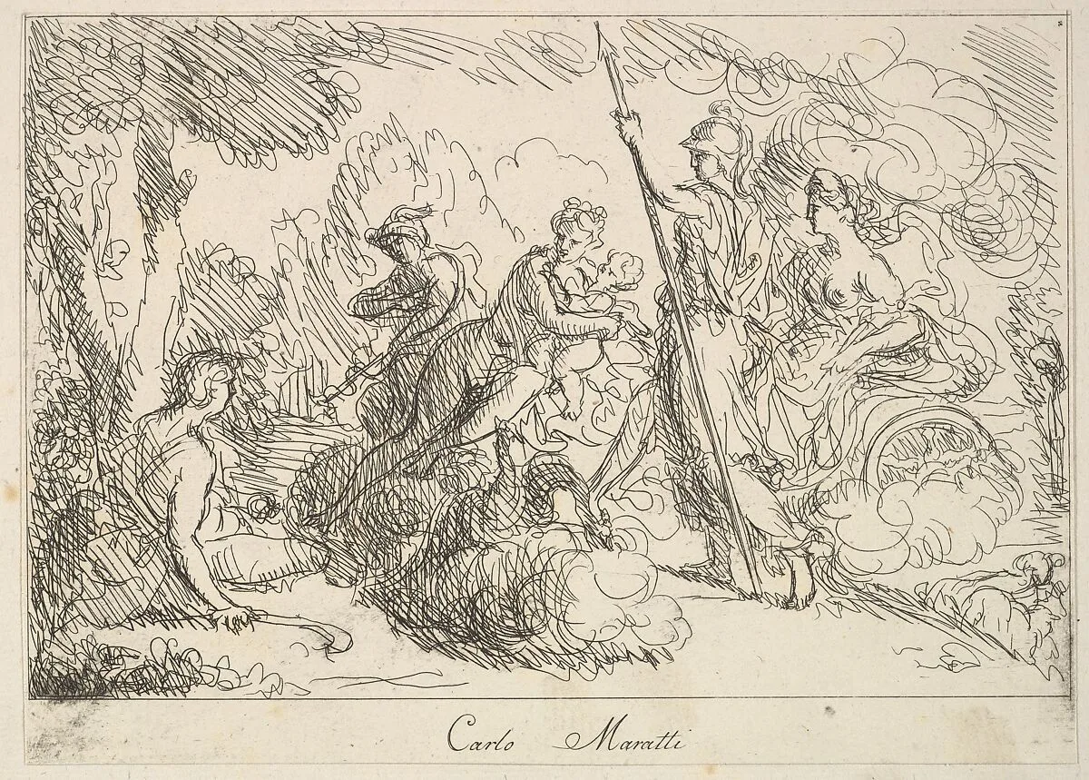 Gods and Goddesses in a Landscape — Carlo Maratti|Giuseppe Canale