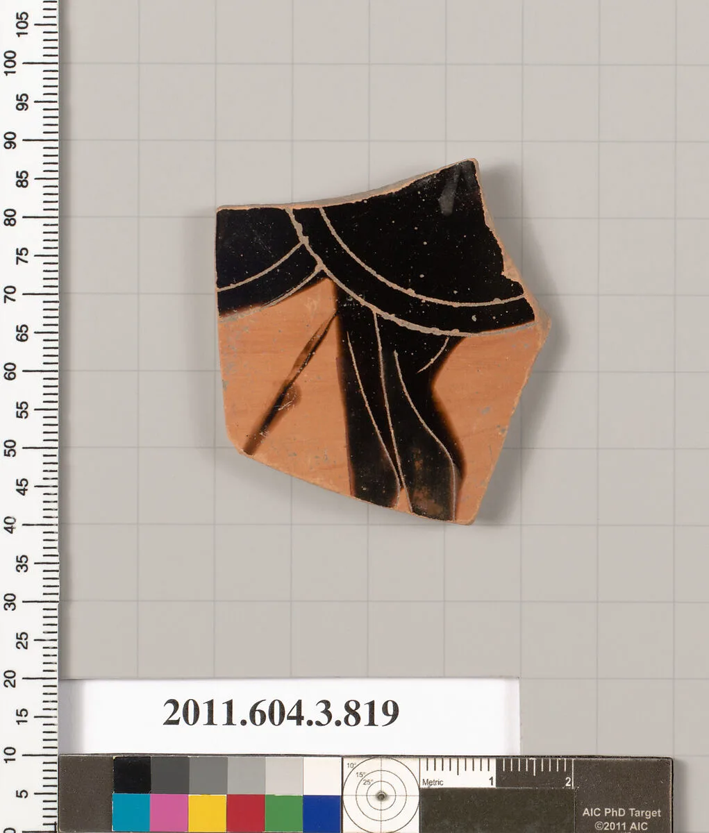 Terracotta fragment of a lekythos (oil flask) — Unknown