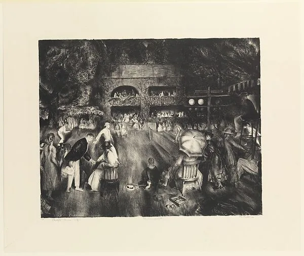 Tennis at Newport — George Bellows|Bolton Brown|George Bellows