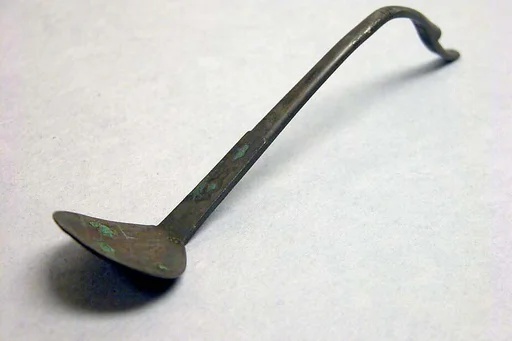 唐  銀（？）勺|Spoon