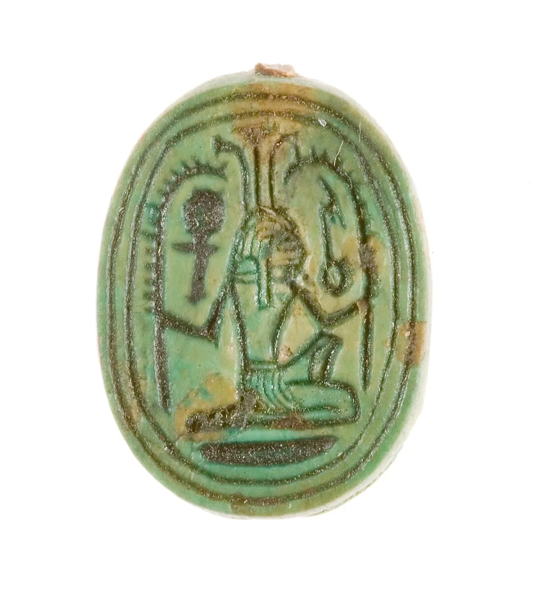Scarab Inscribed with a Hieroglyphic Motif — Unknown