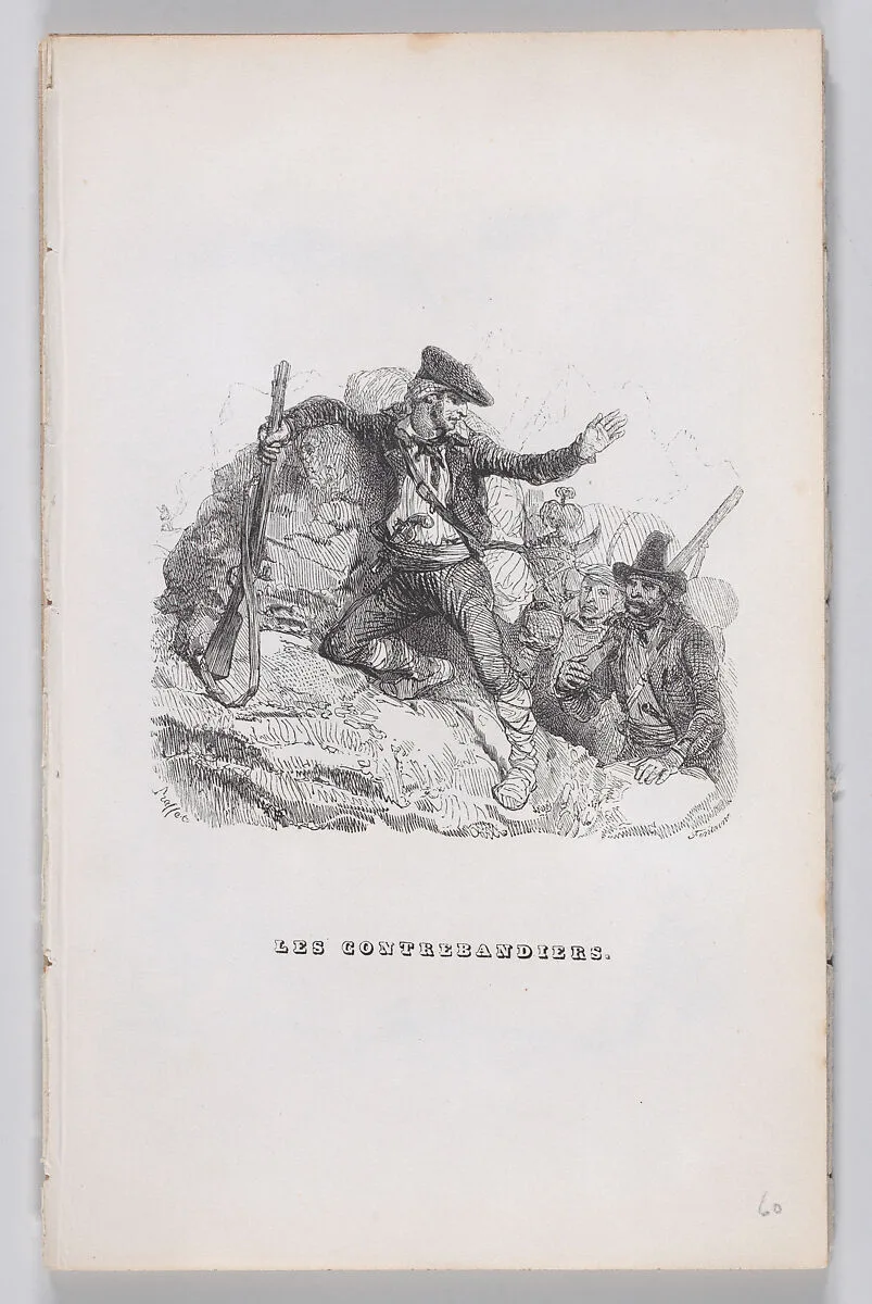 "The Smugglers" from The Complete Works of Béranger — Pierre Jean de Béranger|Fournier & Perrotin|Auguste Raffet|Louis-Henri Brevière