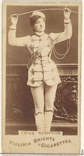 Emma Sampson, from the Actors and Actresses series (N45, Type 1) for Virginia Brights Cigarettes