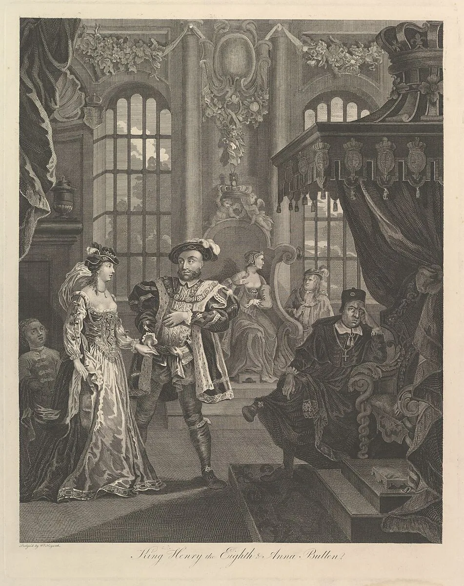 King Henry the Eighth and Anna Bullen — William Hogarth