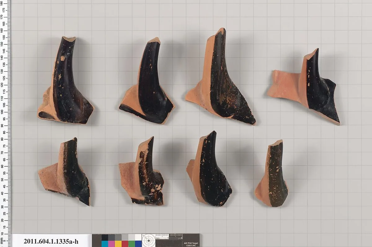 Terracotta fragments of kylikes (drinking cups) — Unknown