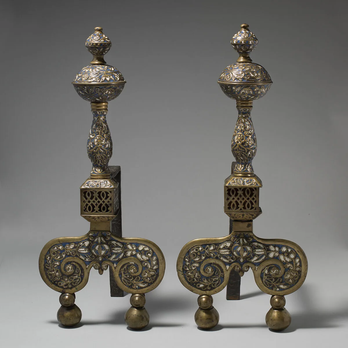 Pair of andirons — Unknown