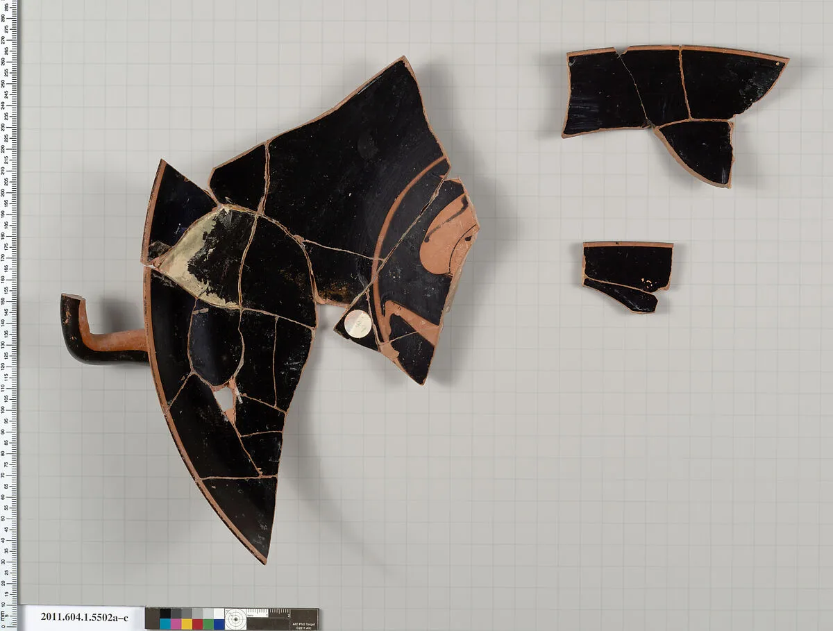 Terracotta rim fragments of a kylix (drinking cup) — Unknown