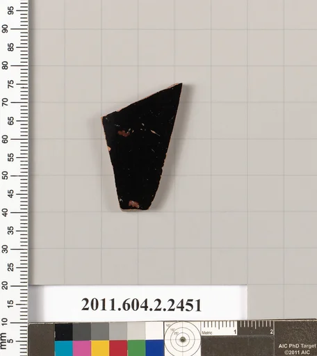 Terracotta fragment of a closed shape