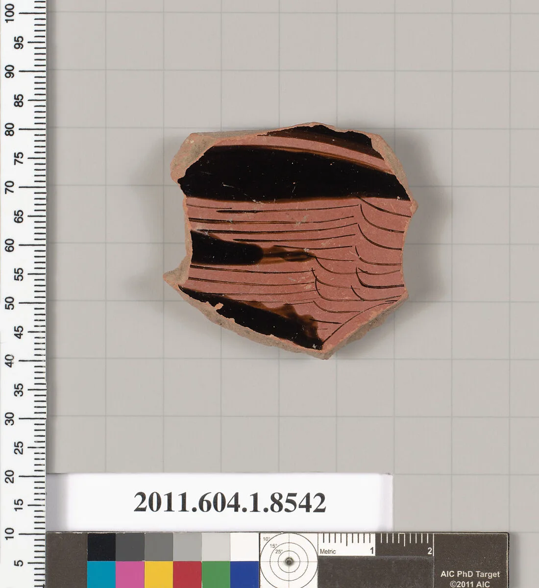 Terracotta fragment of a stemless kylix (drinking cup) — Unknown