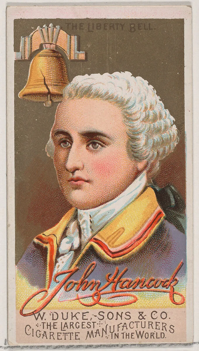 John Hancock, from the series Great Americans (N76) for Duke brand cigarettes — W. Duke, Sons & Co.