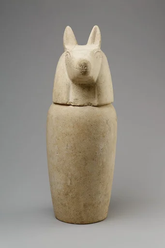 Canopic jar with head of jackal (Duamutef)