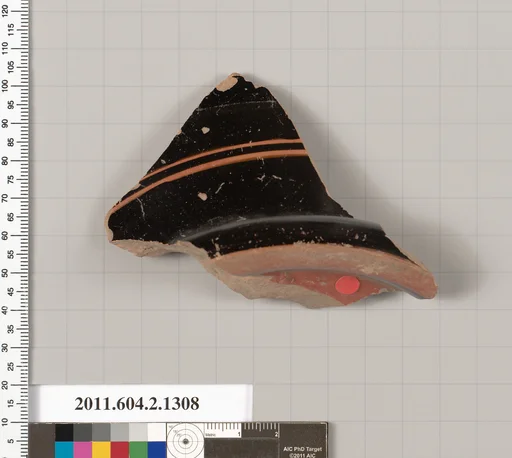 Terracotta fragment of a skyphos (deep drinking cup)