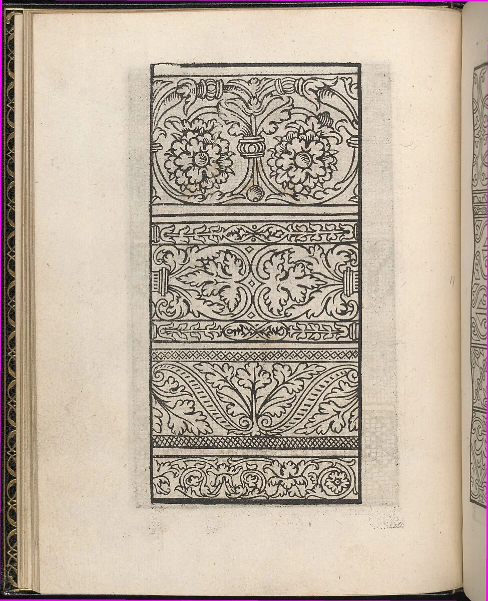 Page from Ein new kunstlich Modelbuch...(Page 11v) — Peter Quentel