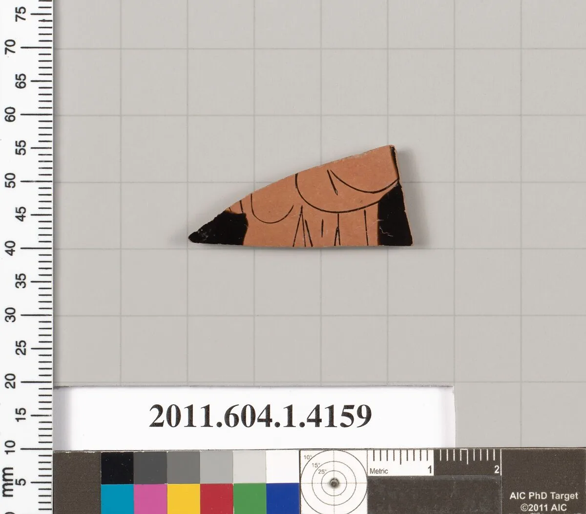 Terracotta fragment of a kylix (drinking cup) — Unknown