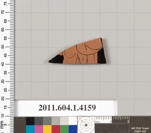 Terracotta fragment of a kylix (drinking cup)