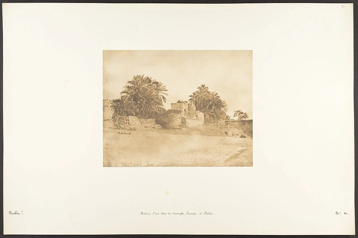 Ruines d'un Arc-de-triomphe Romain, à Philae — Maxime Du Camp