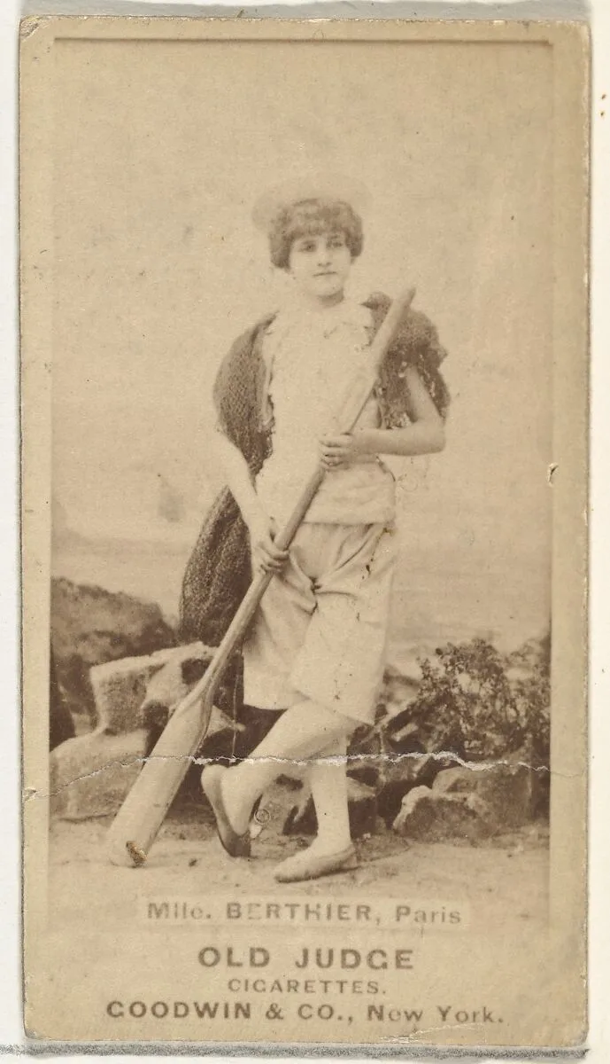 Mlle. Berthier, Paris, from the Actors and Actresses series (N171) for Old Judge Cigarettes — Goodwin & Company