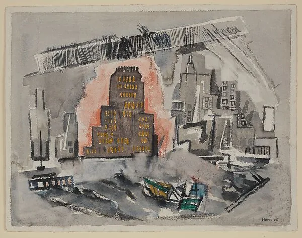 Related to Downtown New York, Movement No. 1 — John Marin