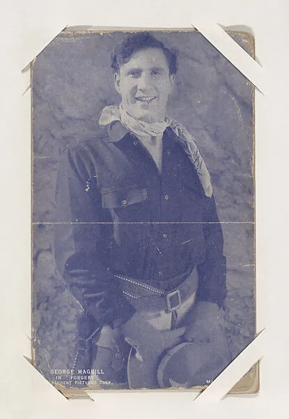 George Magrill in "Forgery" from Western Stars or Scenes Exhibit Cards series (W412) — Unknown