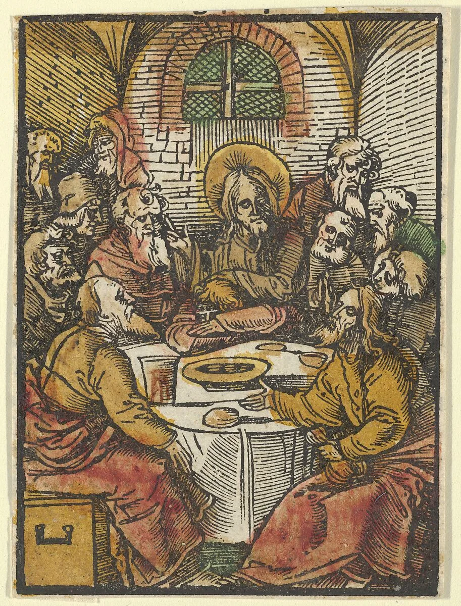 The Last Supper, from Das Plenarium — Hans Schäufelein|Adam Petri