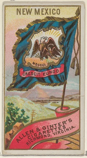 New Mexico, from Flags of the States and Territories (N11) for Allen & Ginter Cigarettes Brands