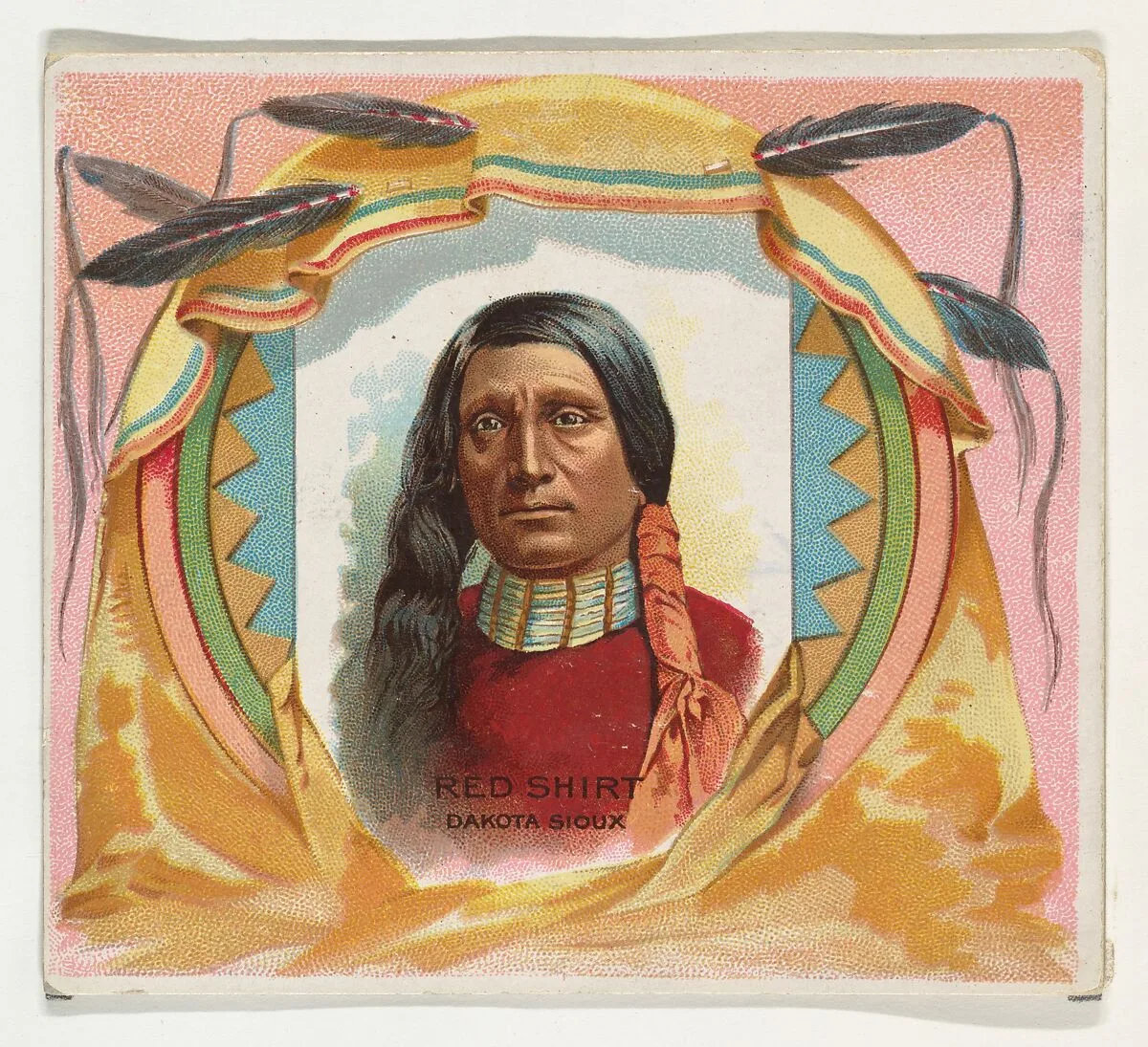 Red Shirt, Dakota Sioux, from the American Indian Chiefs series (N36) for Allen & Ginter Cigarettes — Allen & Ginter
