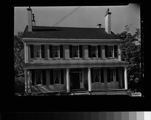 [Greek Revival House with Full-Façade Porch, Cambridge, Massachusetts]