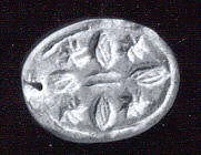 Stamp seal (scaraboid) with geometric design
