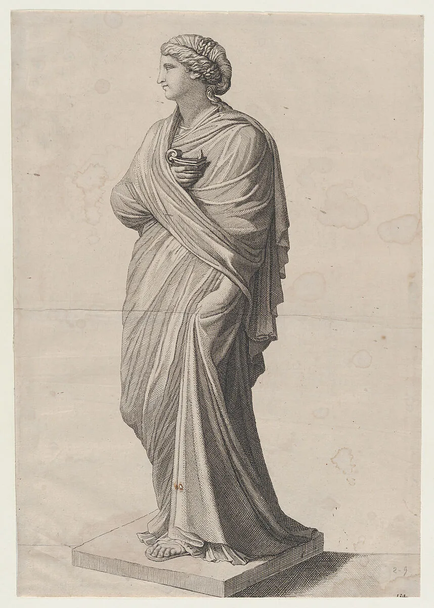 Speculum Romanae Magnificentiae: A Vestal Virgin (?) — Anonymous