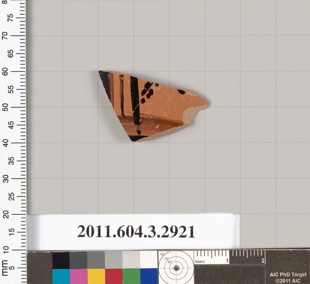 Terracotta fragment of an oinochoe (jug) or an olpe (jug)? — Unknown