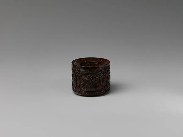 Archer's Ring with Taoist Symbols (清 扳指) — Unknown
