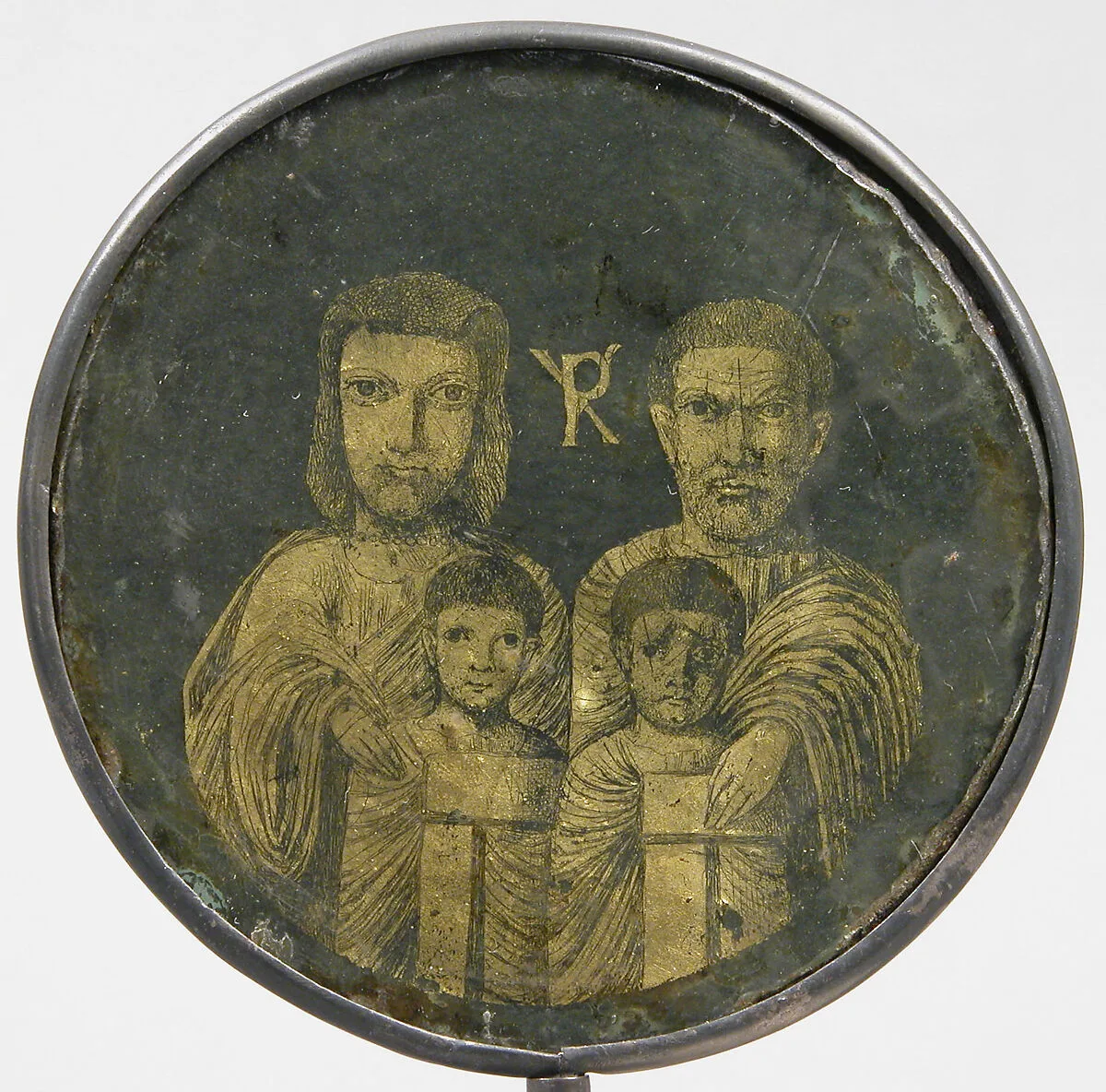 Medallion with Family Portrait — Unknown