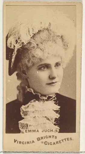 Emma Juch, from the Actors and Actresses series (N45, Type 1) for Virginia Brights Cigarettes