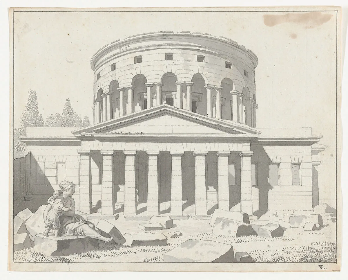 View of the Barrière de la Villette in Paris — Christoffer Wilhelm Eckersberg