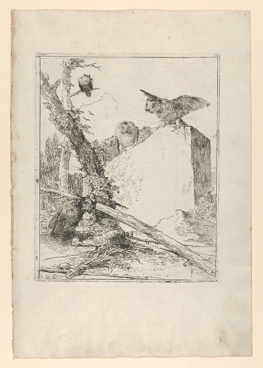 Frontispiece, from the Scherzi di Fantasia — Giovanni Battista Tiepolo