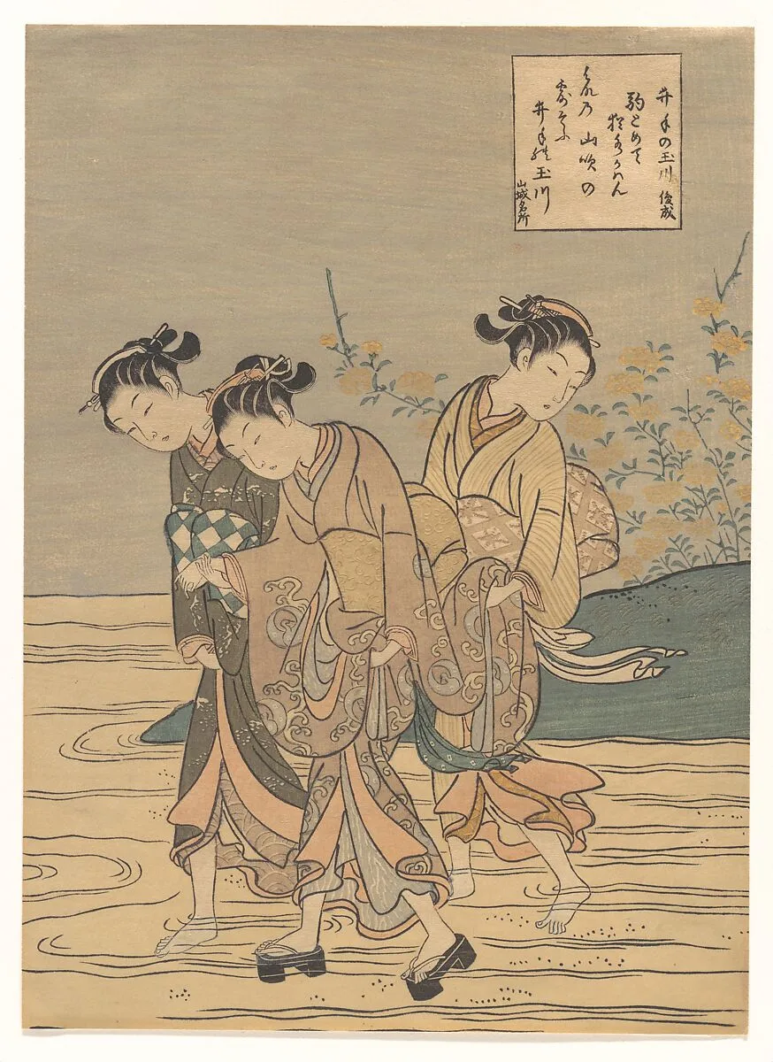 井手の玉川|The Tama River at Ide, Yamashiro Province — Suzuki Harunobu