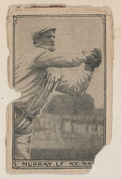 Murray L.F N.Y. Nat., Baseball photos strip card (W500) — Unknown