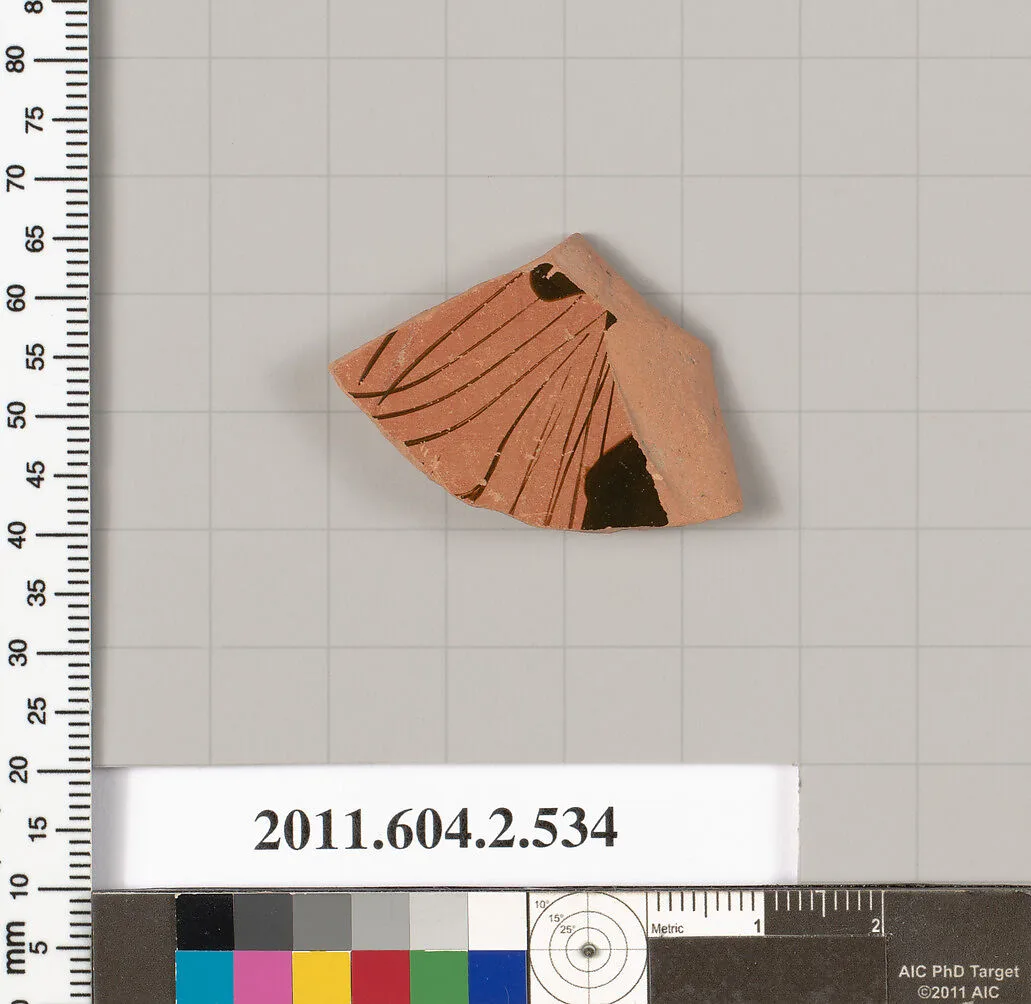 Terracotta fragment of a column-krater (bowl for mixing wine and water) — Unknown