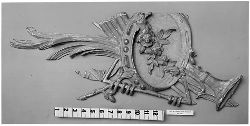 Trophy of musical instruments detail