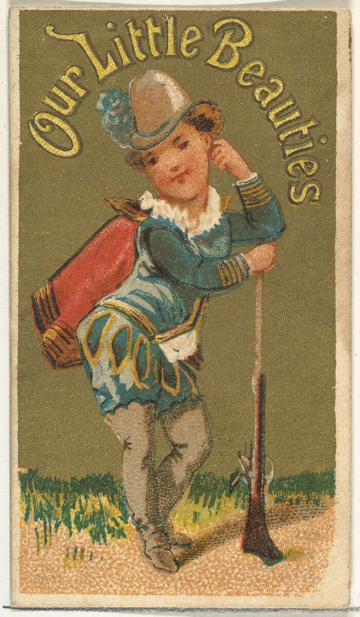 From the Girls and Children series (N58) promoting Our Little Beauties Cigarettes for Allen & Ginter brand tobacco products — Allen & Ginter