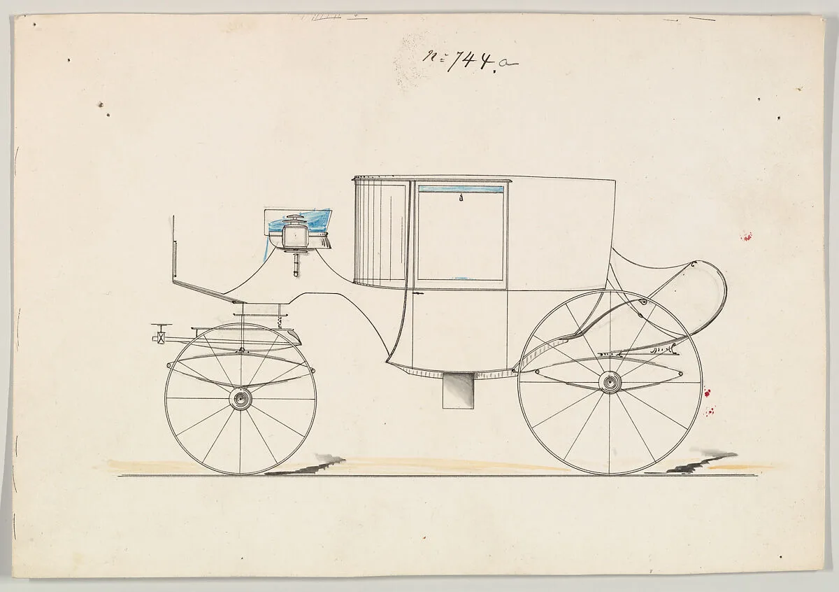 Design for Coupé, no. 744a — Brewster & Co.