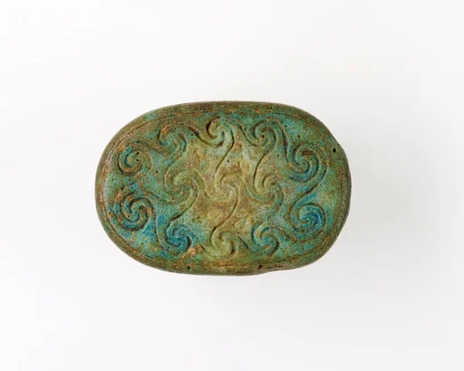 Scarab Incised with Nefer Signs and Scrolls