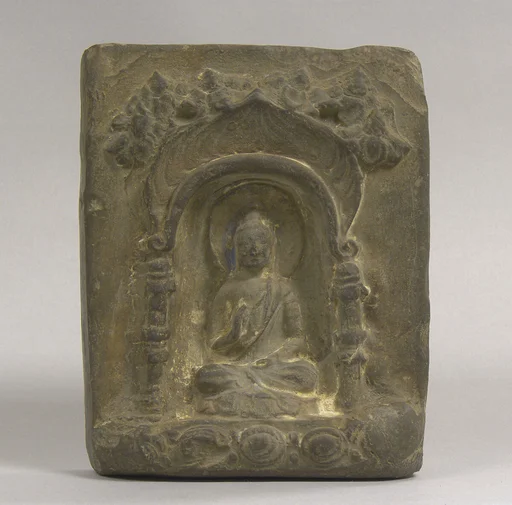 北魏孝 昌二年 佛造像磚|Votive tablet