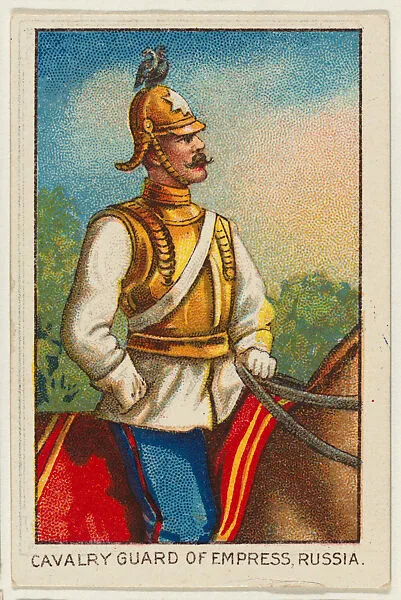 Cavalry Guard of Empress, Russia, from the Military series (T79) issued by the American Tobacco Company — American Tobacco Company