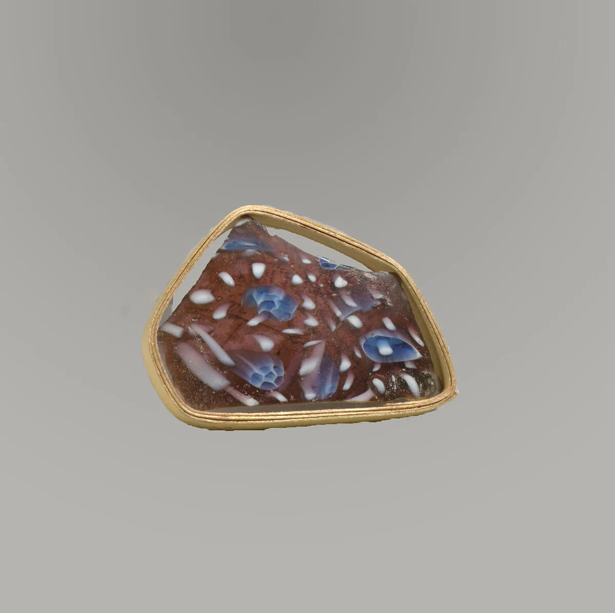 Glass mosaic bowl fragment — Unknown