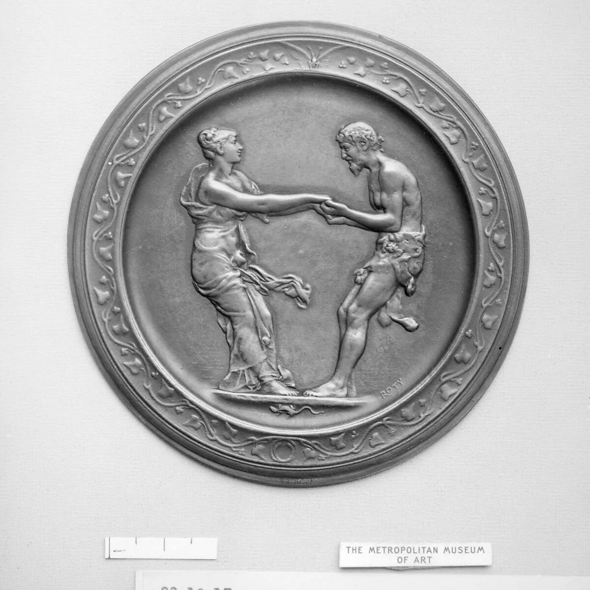 Nymph and Faun Dancing — Louis-Oscar Roty