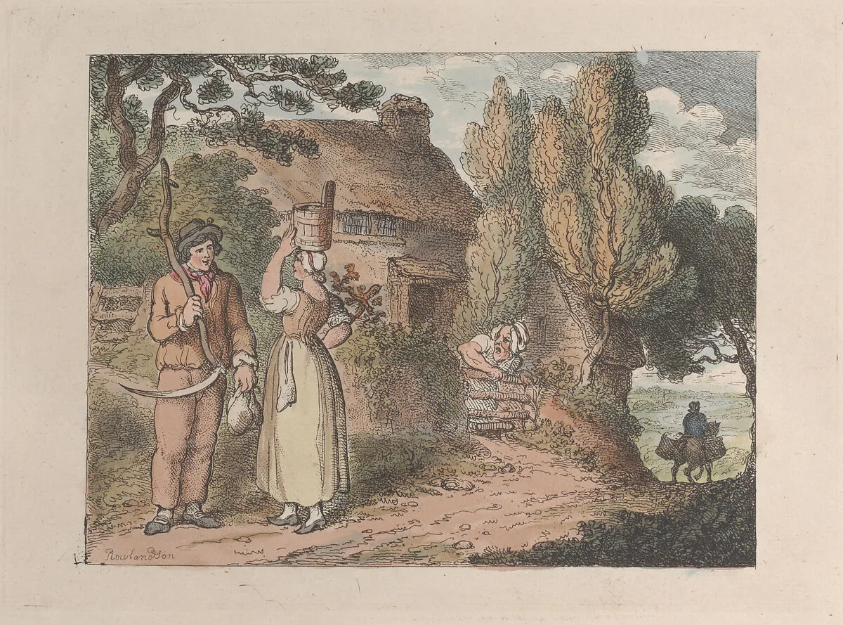 Cornwall, An Overlooker — Thomas Rowlandson