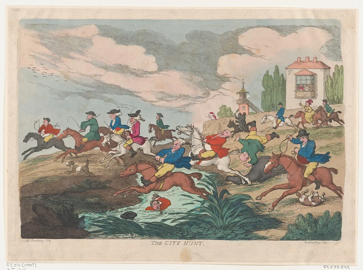 The City Hunt — Thomas Rowlandson|Henry William Bunbury